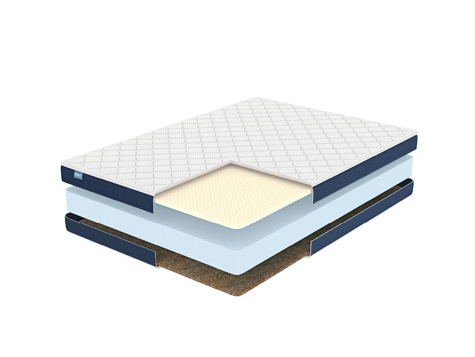 

Матрас Dimax Практик Чип Ролл 14 Латекс Кокос 195x220, Практик Чип Ролл 14 Латекс Кокос