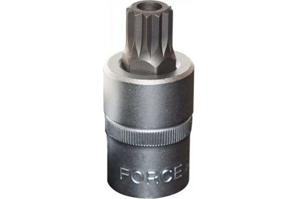 FORCE '34805514T Головка 1/2-бита Spline М14 L=55mm с отверст. 1шт hans 4028mh16 1 2 головка бита spline м16 l 55mm с отверст