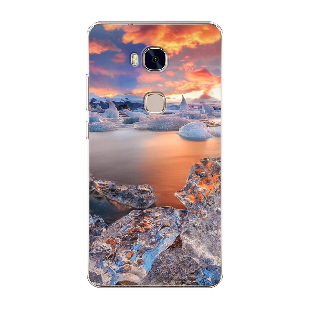 

Чехол для Honor 5X "Ледники", Синий;оранжевый, 60550-2