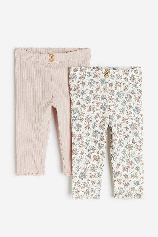 

Леггинсы детские H&M 1087726, Бежевый, Цветочный, 98, Белый, 1087726