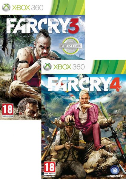 Игра Far Cry 3 + Far Cry 4 для Microsoft Xbox 360
