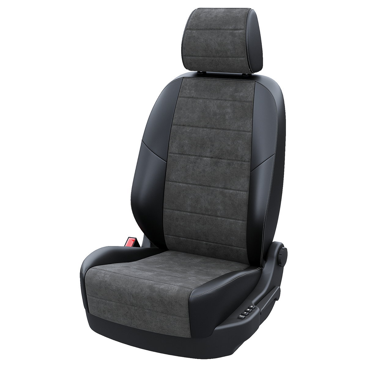 

Чехлы на сиденья Автодруг для JAC N35 2021-2024 A1466DS2025 Алькантара Черный Темно-Серый, Серый;черный, A1466