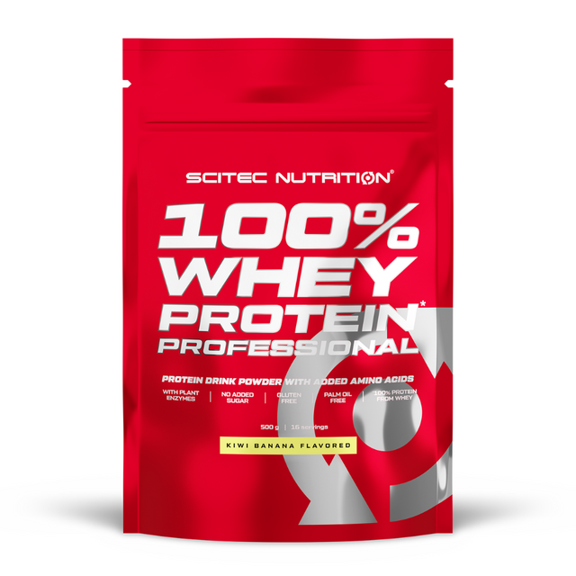 Scitec Nutrition 100% Whey Protein Professional 500 г, киви-банан