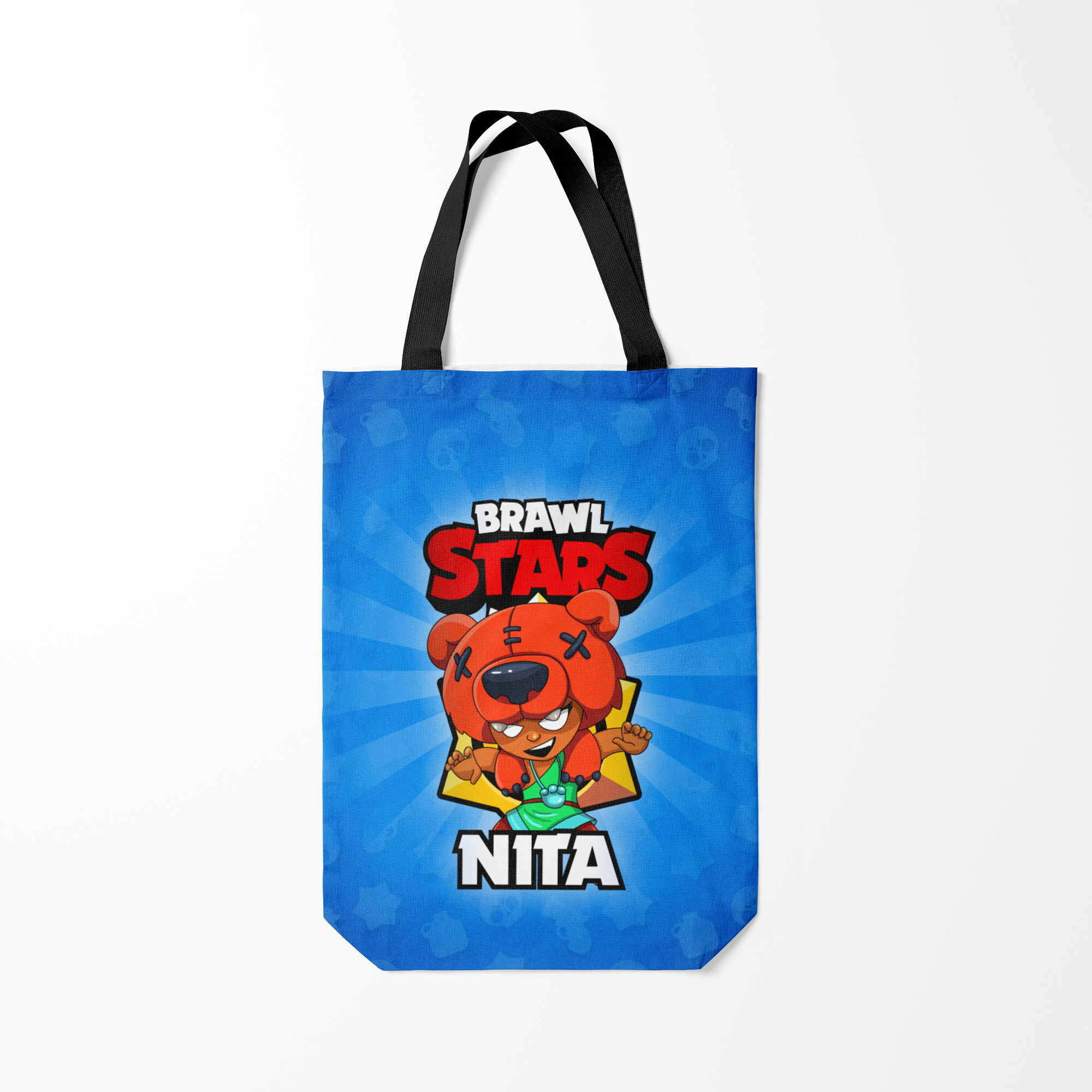 

Сумка шoппер унисекс Burnettie BRAWL STARS NITA, синий, Голубой, BRAWL STARS NITA