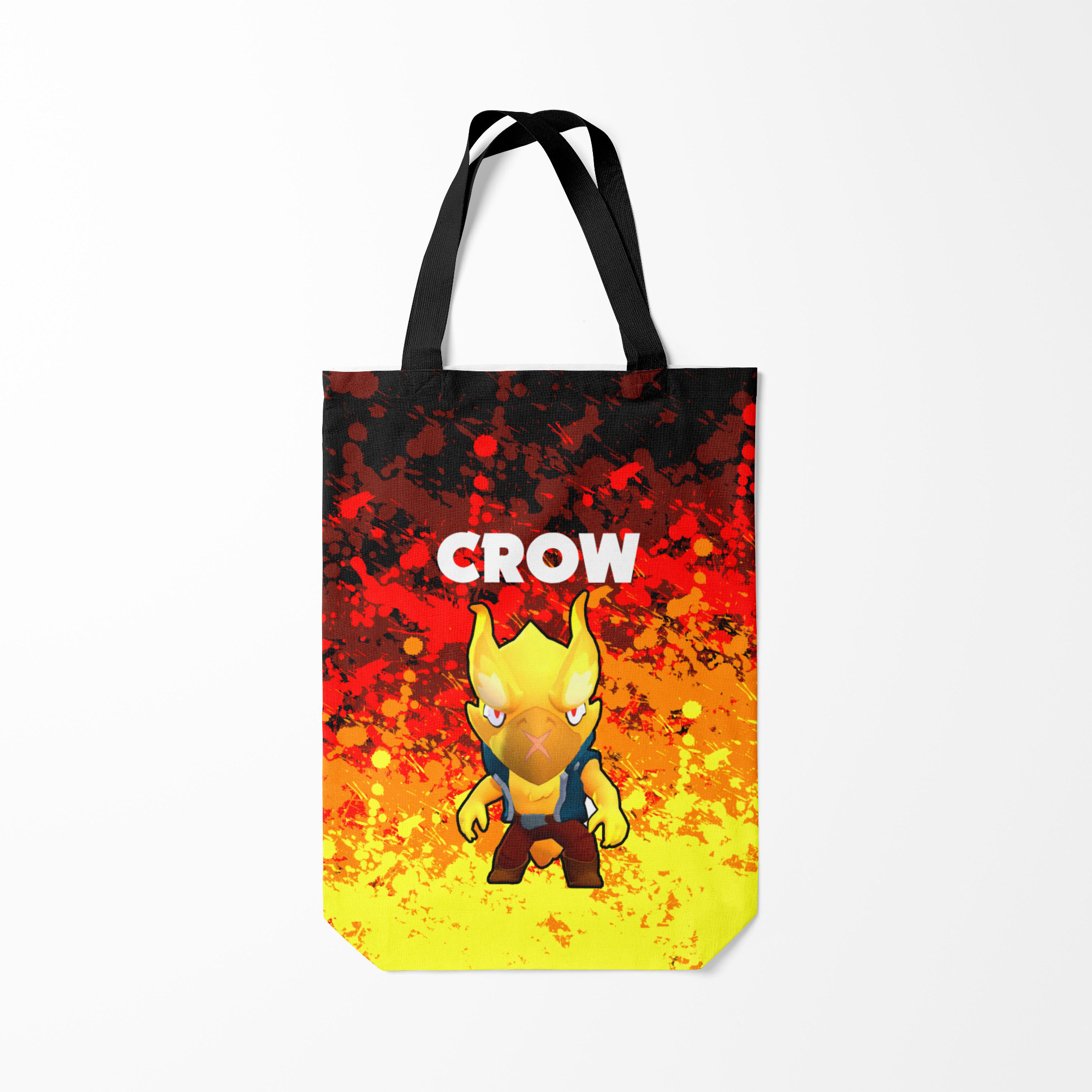

Сумка шoппер унисекс Burnettie BRAWL STARS CROW PHOENIX, желтый; красный, BRAWL STARS CROW PHOENIX