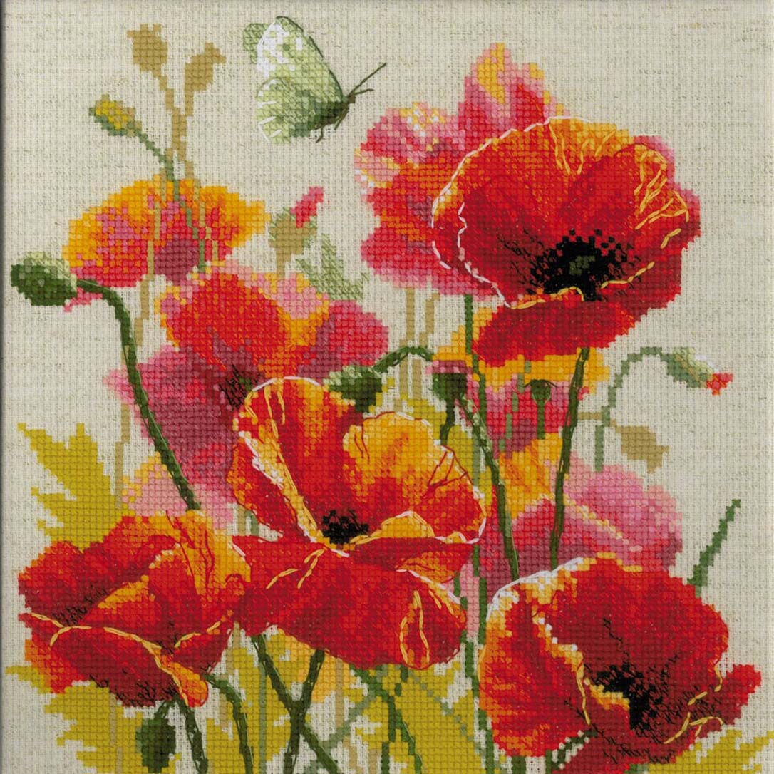 

2214 Набор для вышивания Риолис Пламени цвет 30х30 см