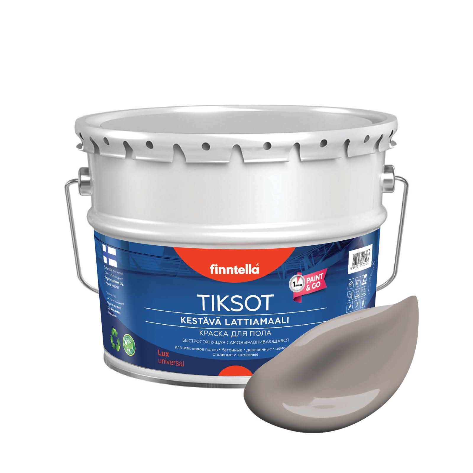 

Краска TIKSOT, KAAKAO светло-коричневый, 9л, для пола самовыравнивающаяся TIKSOT. Сохнет за 1 час.