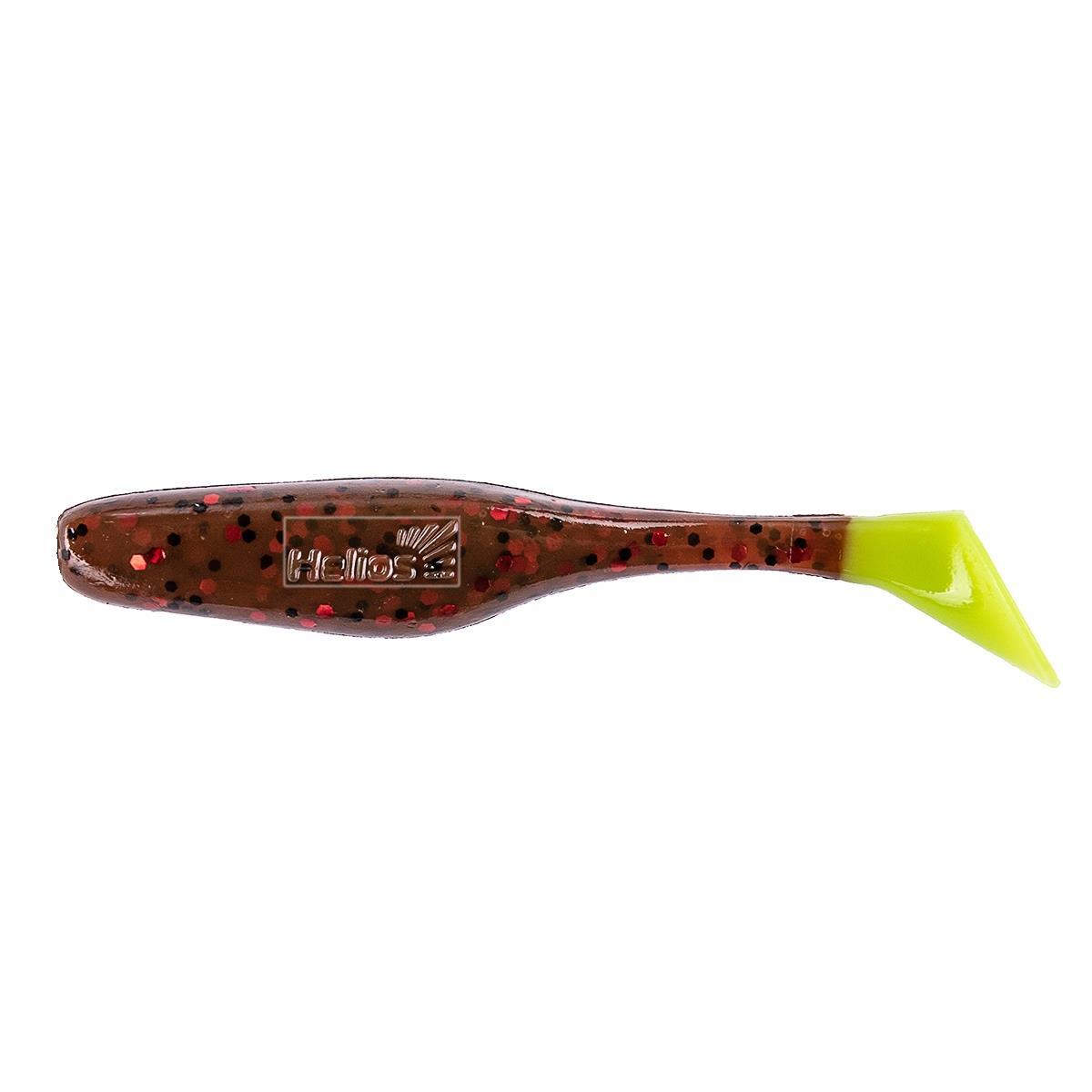 

Виброхвост Vigor 3,75"/9.5 см Rusty Gold & Lime 7шт. (HS-6-017) Helios, Коричневый;желтый