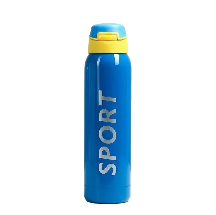 

Термос с трубочкой No brand ТДС-С Sport 0.4л, синий, Желтый;синий;серебристый, Sport