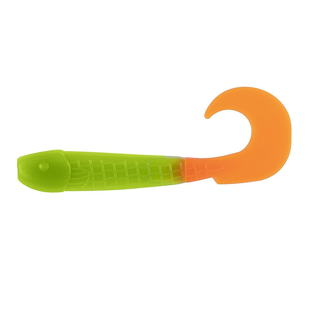 

Твистер Long Hybrid 3,55"/9,0 см Lime & Orange 7шт. (HS-15-020) Helios