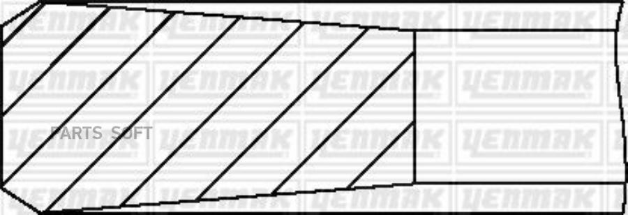 

YENMAK 91-09168-000 Кольца поршневые ком-т T 3,0x1,95x2,5