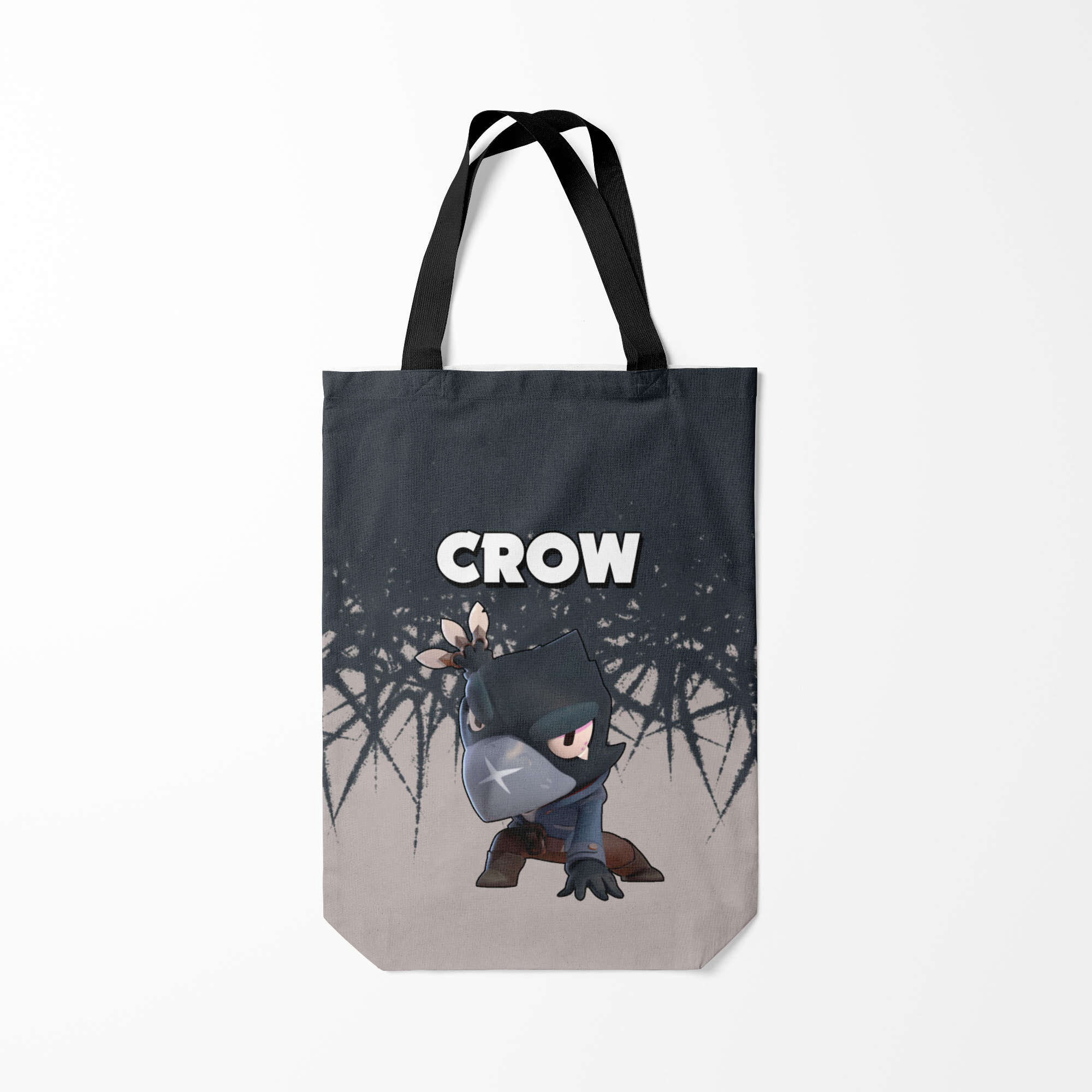 

Сумка шoппер унисекс Burnettie Brawl Stars Crow, серый, Brawl Stars Crow