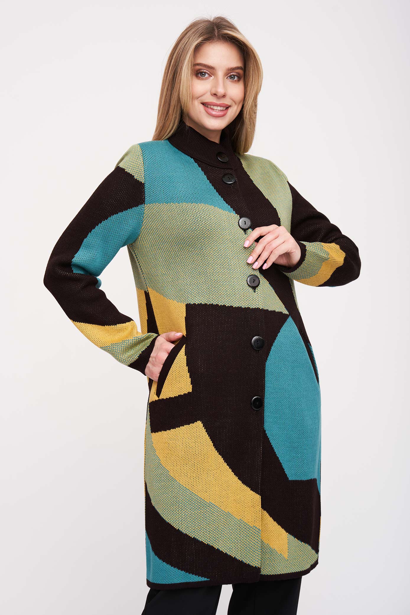 

Кардиган женский Злата М 2851 бирюзовый 54 RU, М 2851