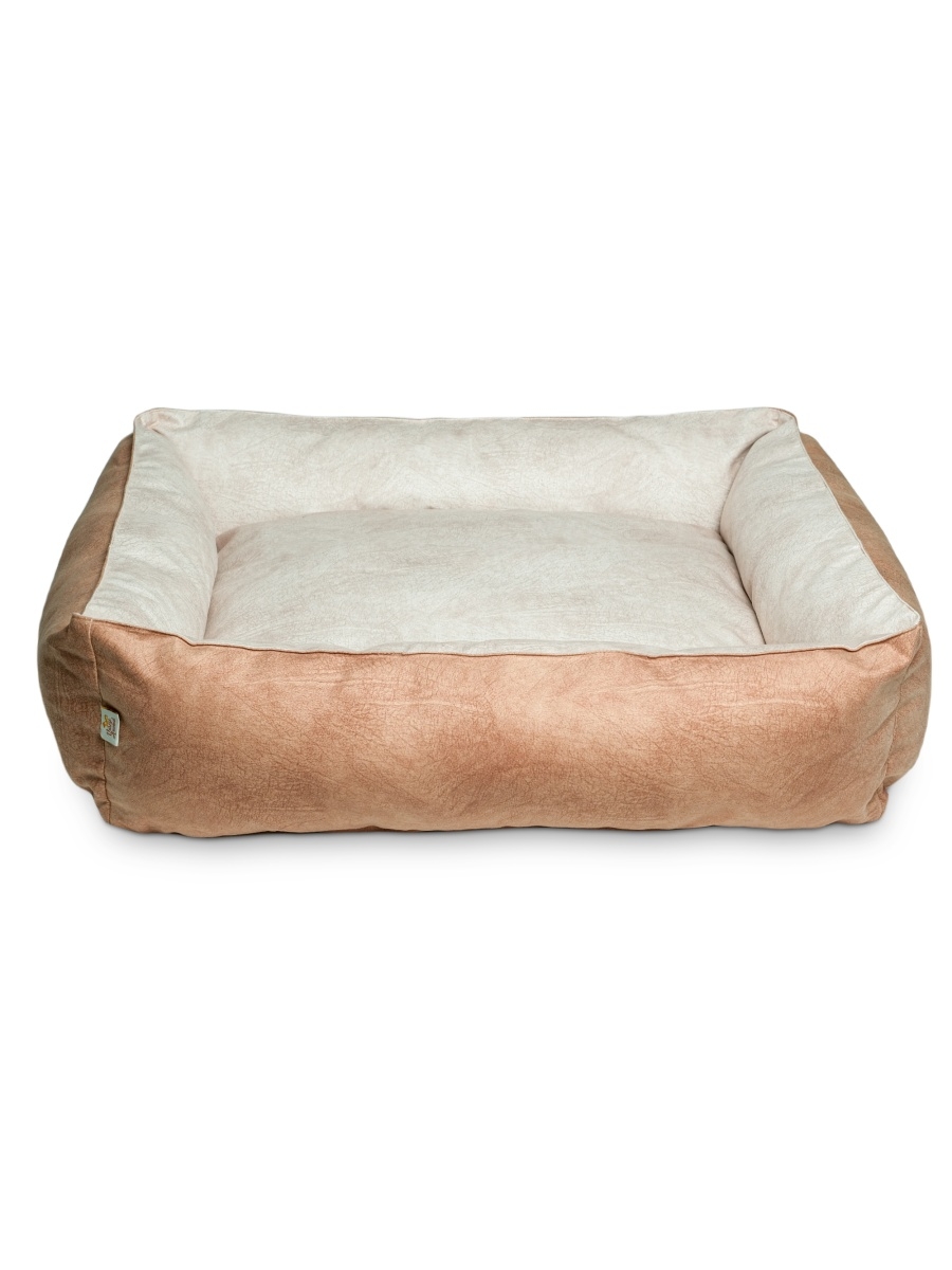 Лежанка для собак Салика, бежевый, текстиль, синтепух, 50x40x15 см