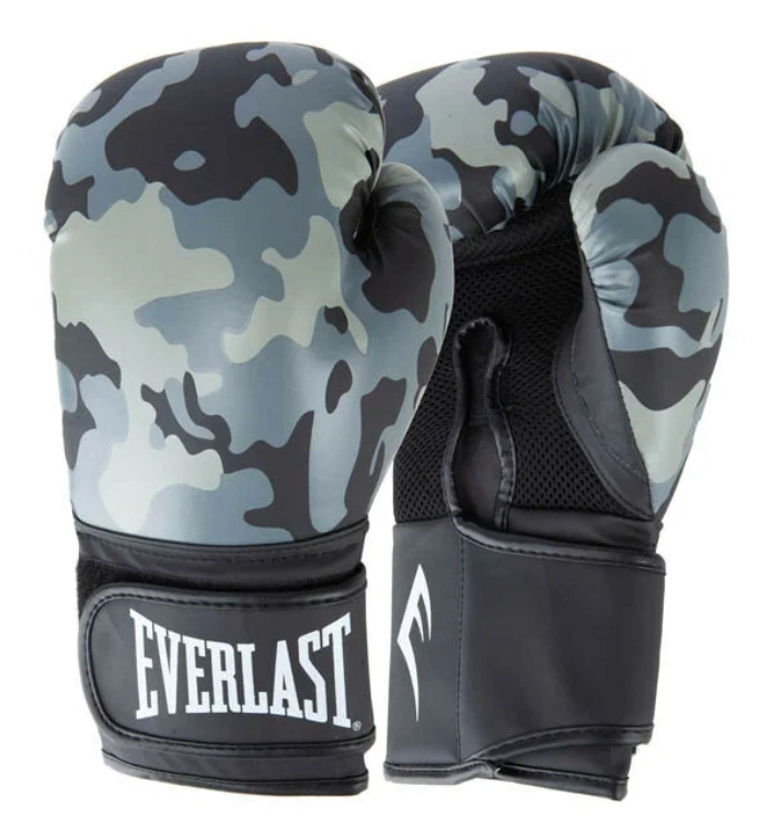 

Перчатки тренировочные Everlast Spark 14oz серо-камуфляжные, 1 пара, Серый