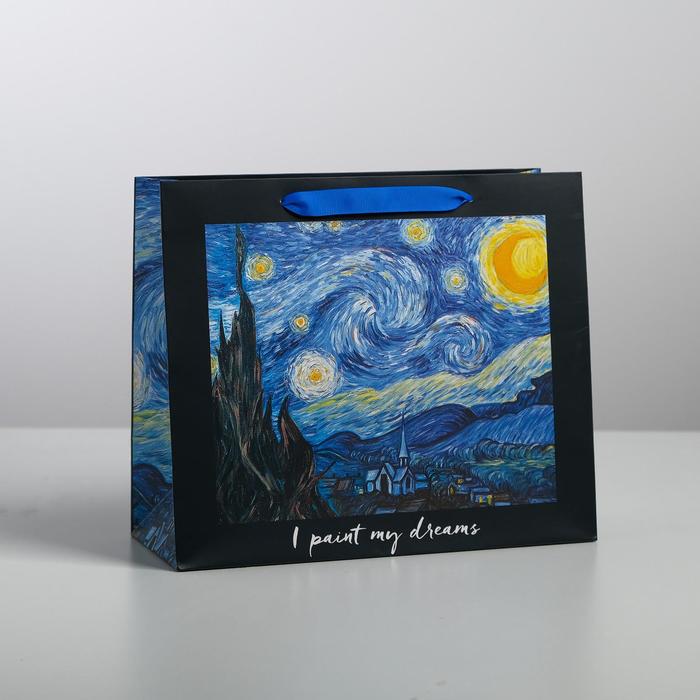 

Пакет ламинированный горизонтальный I paint my dream, ML 27 × 23 × 11,5 см, Van Gogh