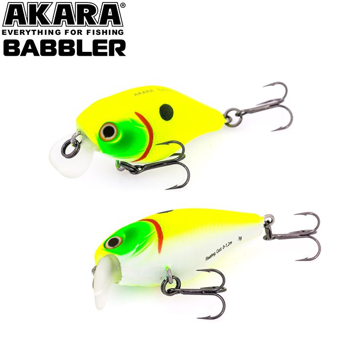 

Воблер Akara Babbler 40F 3 гр 1/9 oz 1,6 in A96, Разноцветный, Babbler