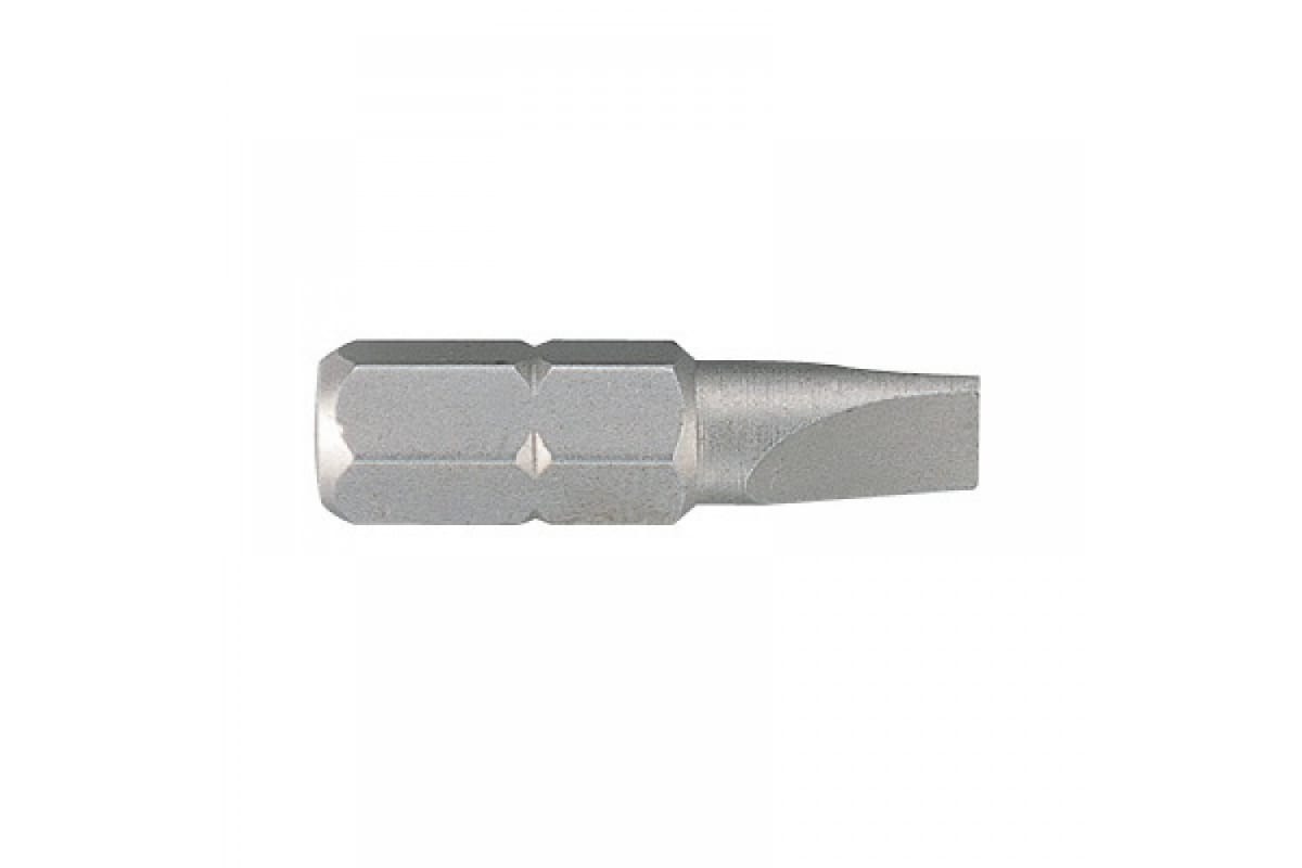 

KING TONY 102565S1 KING TONY Вставка (бита) торцевая 1/4 , Slotted, 6,6х1,2 мм, L = 25 мм