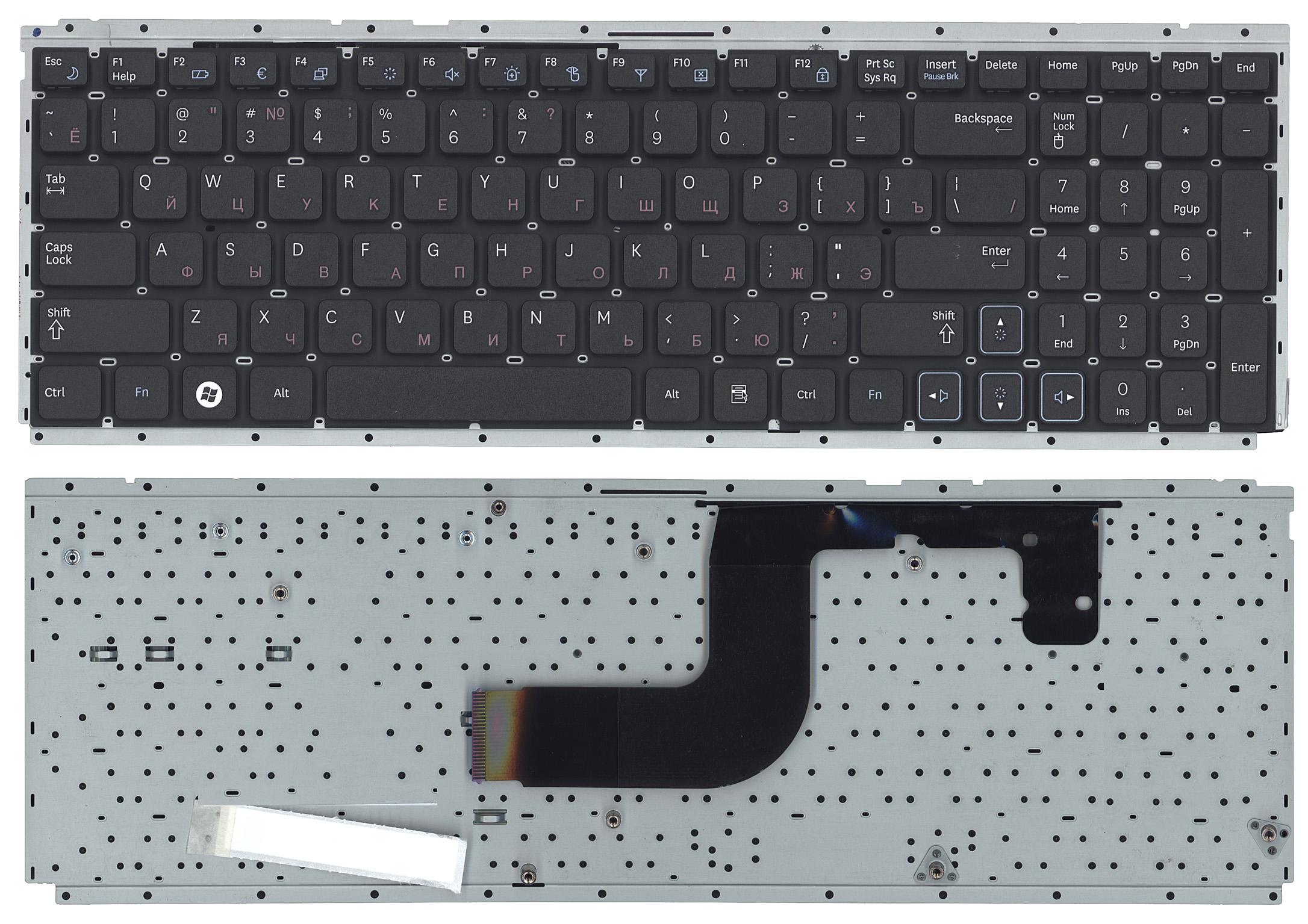 

Клавиатура OEM для ноутбука Samsung RC510/RV513/RV520 черная с частью корпуса