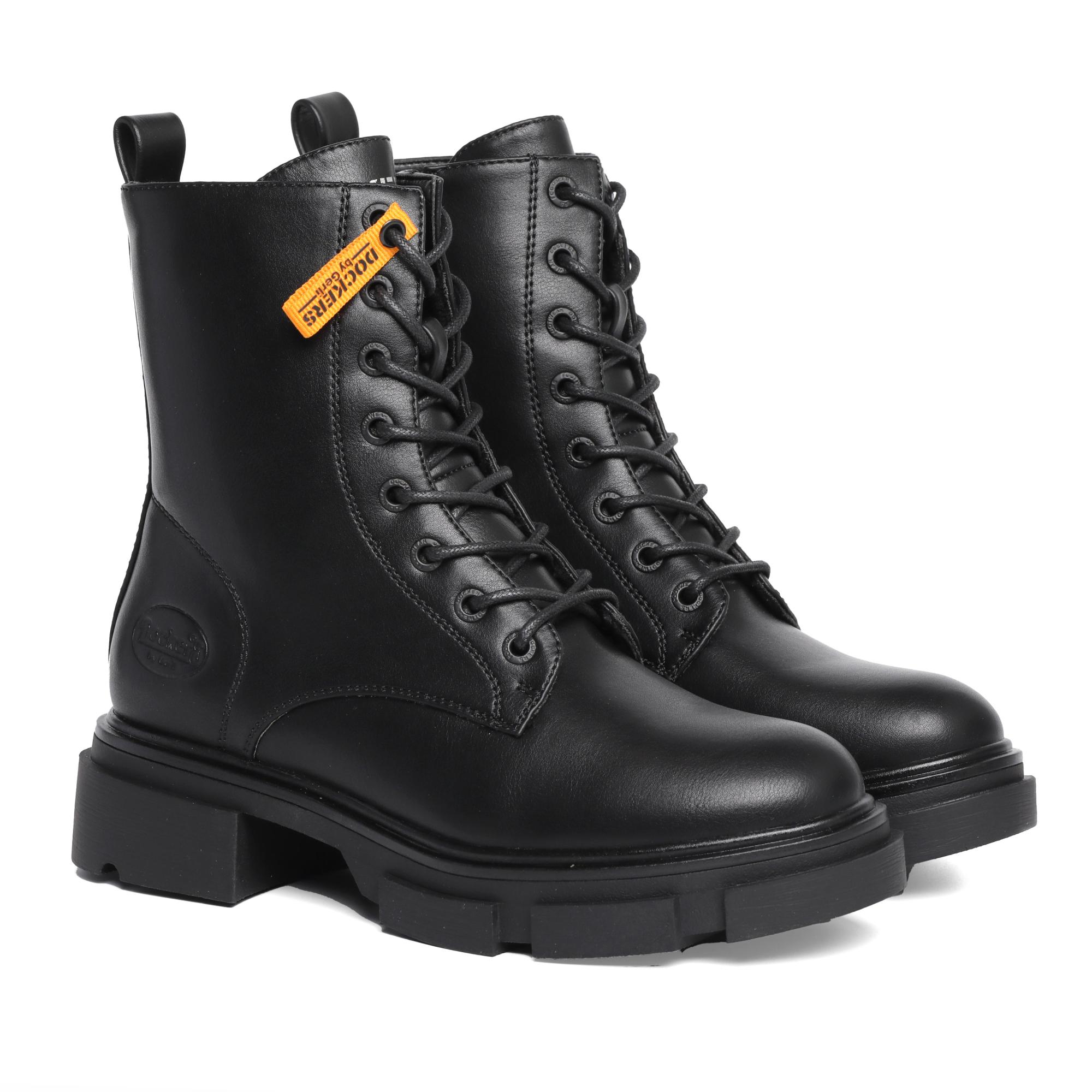 

Ботинки женские Dockers 49DI305-600100 черные 39 EU, Черный, 49DI305-600100