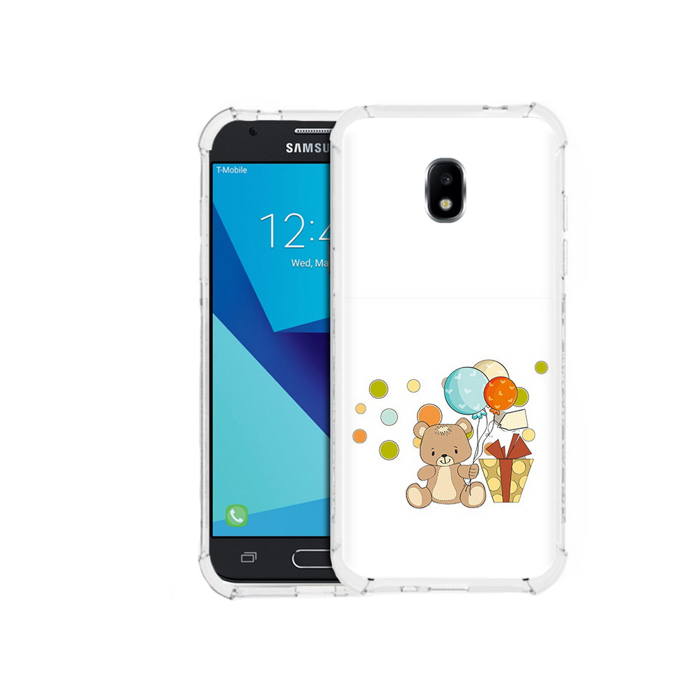 

Чехол MyPads Tocco для Samsung Galaxy J7 Pro медвеженок с подарком (PT128255.589.470), Прозрачный, Tocco