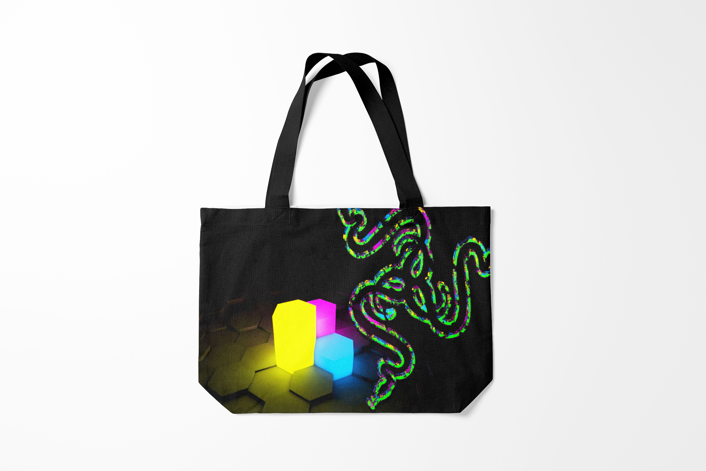 

Сумка шoппер унисекс Burnettie Модные RAZER, черный, Модные RAZER