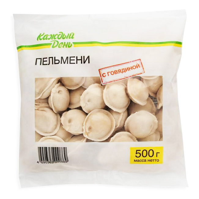 

Пельмени Каждый день с говядиной 500 г
