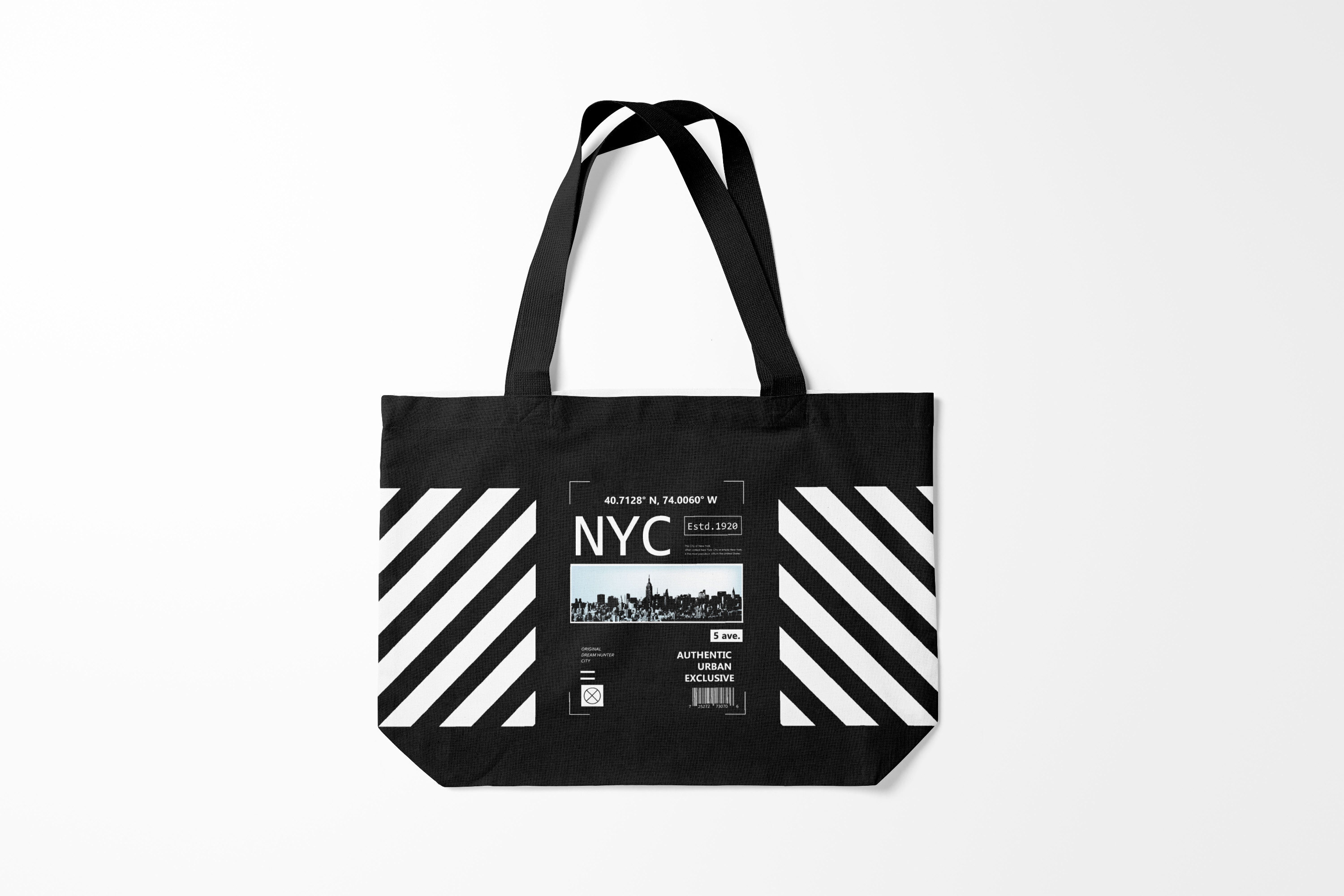 

Сумка шoппер унисекс Burnettie Модные New York Strips, черный, Модные New York Strips