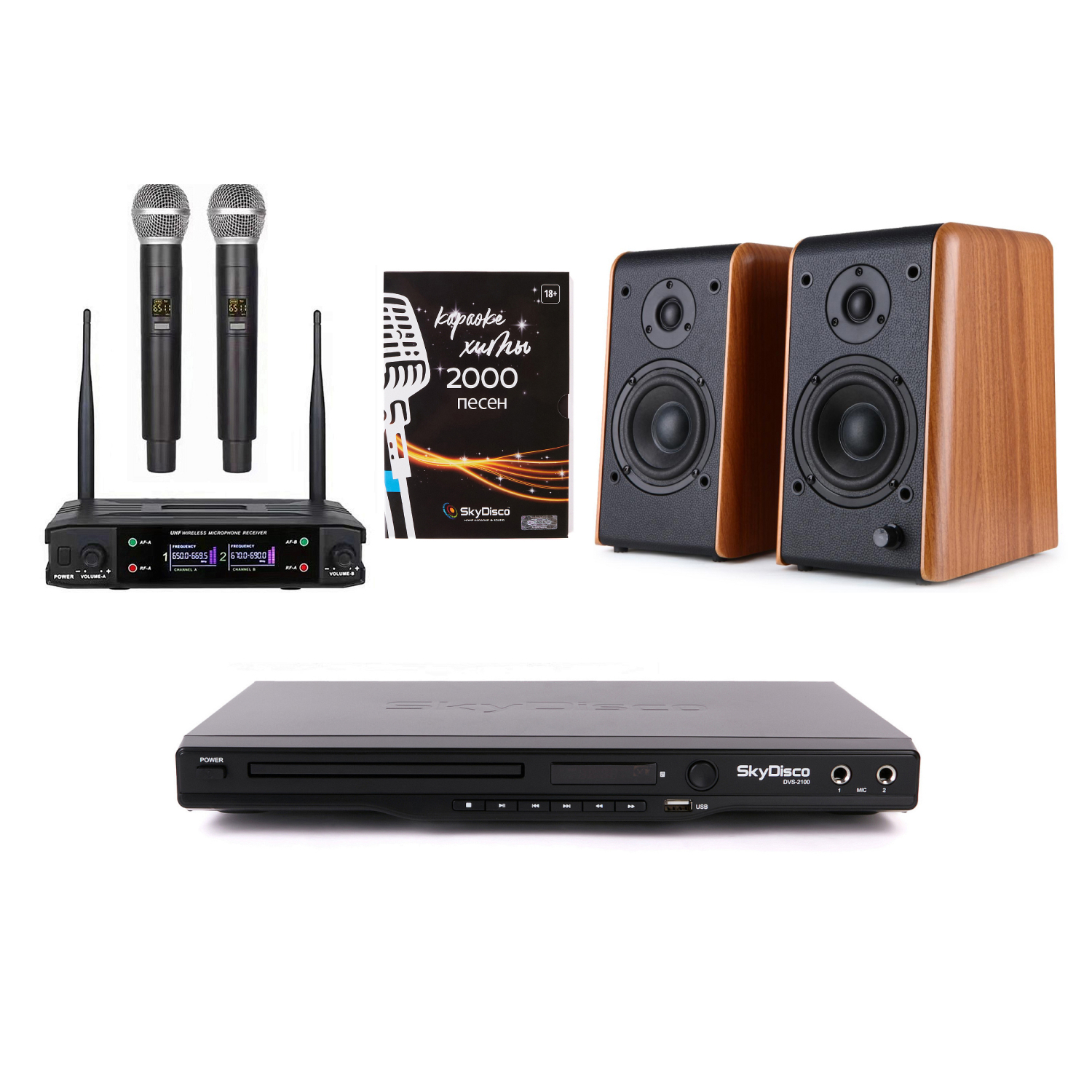 

Караоке-система SkyDisco Karaoke Home Set 2+B77BT, Karaoke Home Set 2+B77BT