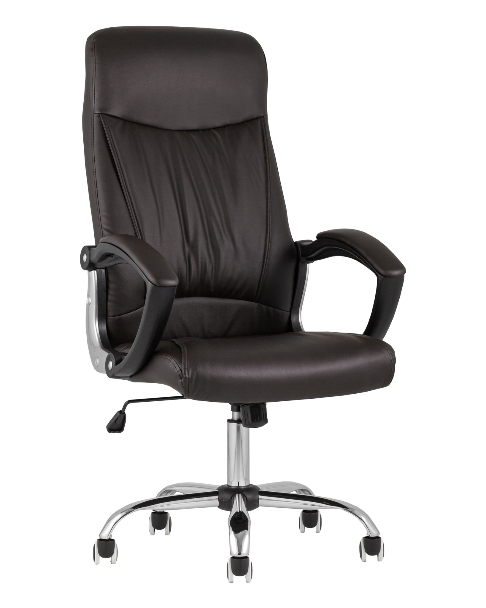 

Кресло Anji Zhili Furniture TopChairs Tower для руководителя, D-418, коричневое, Коричневый