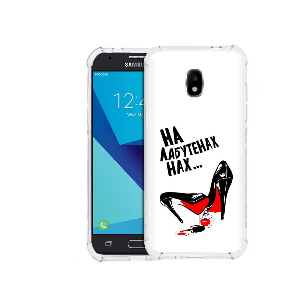 

Чехол MyPads Tocco для Samsung Galaxy J7 Pro на лабутенах (PT128255.589.493), Прозрачный, Tocco