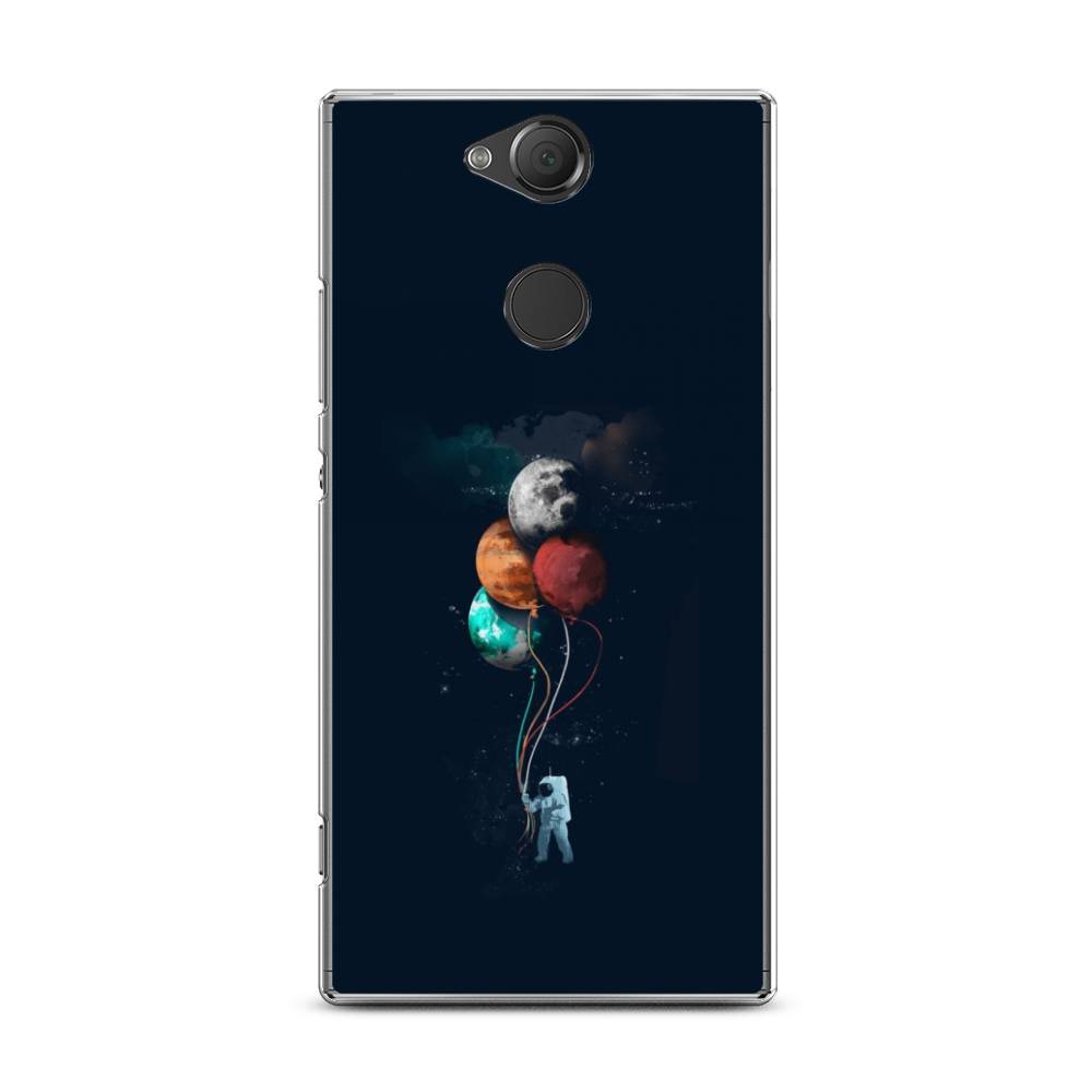 

Чехол для Sony Xperia XA2 Plus "Космонавт с шариками", Разноцветный, 53550-4