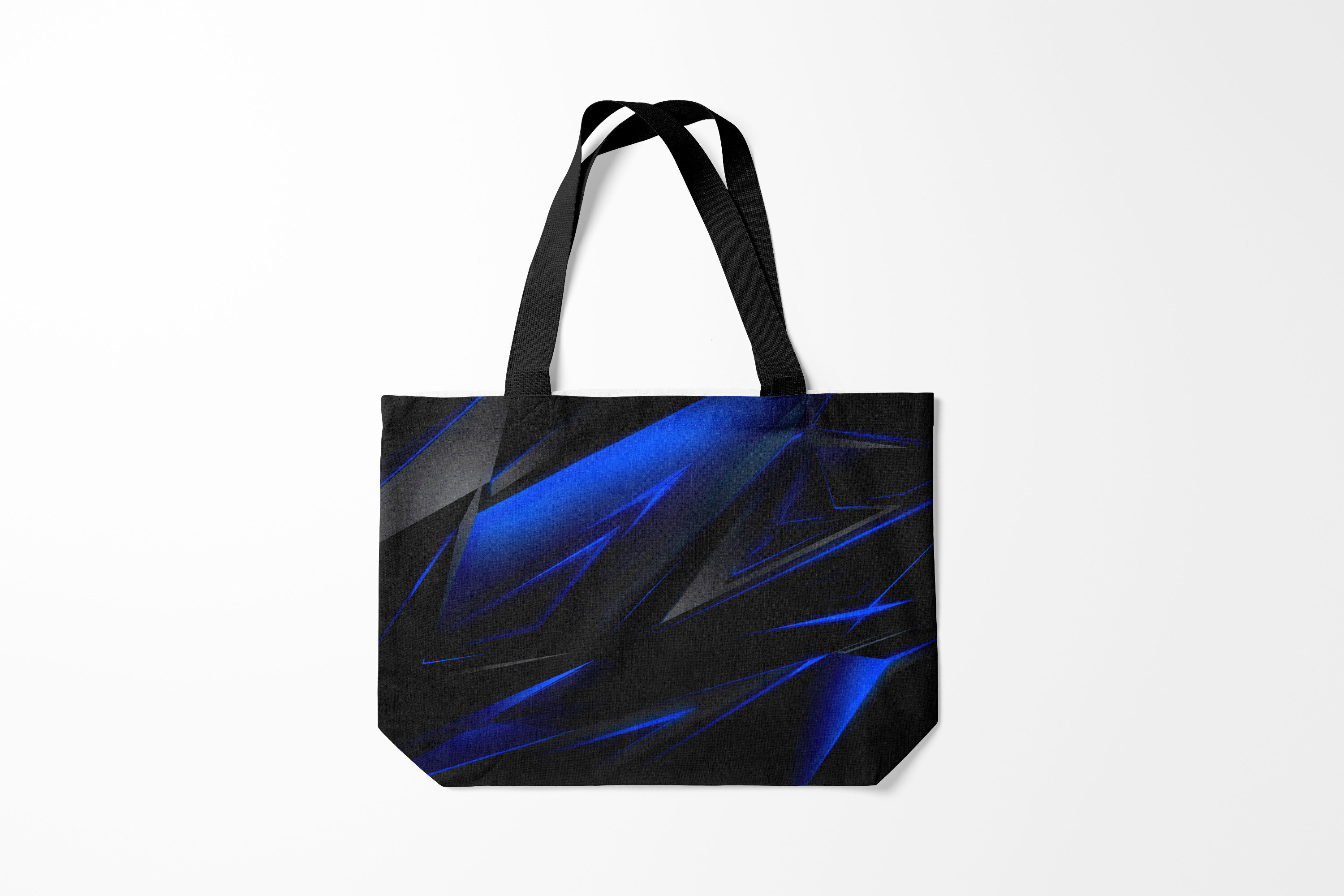 

Сумка шoппер унисекс Burnettie Модные Blue and Black, черный, Модные Blue and Black