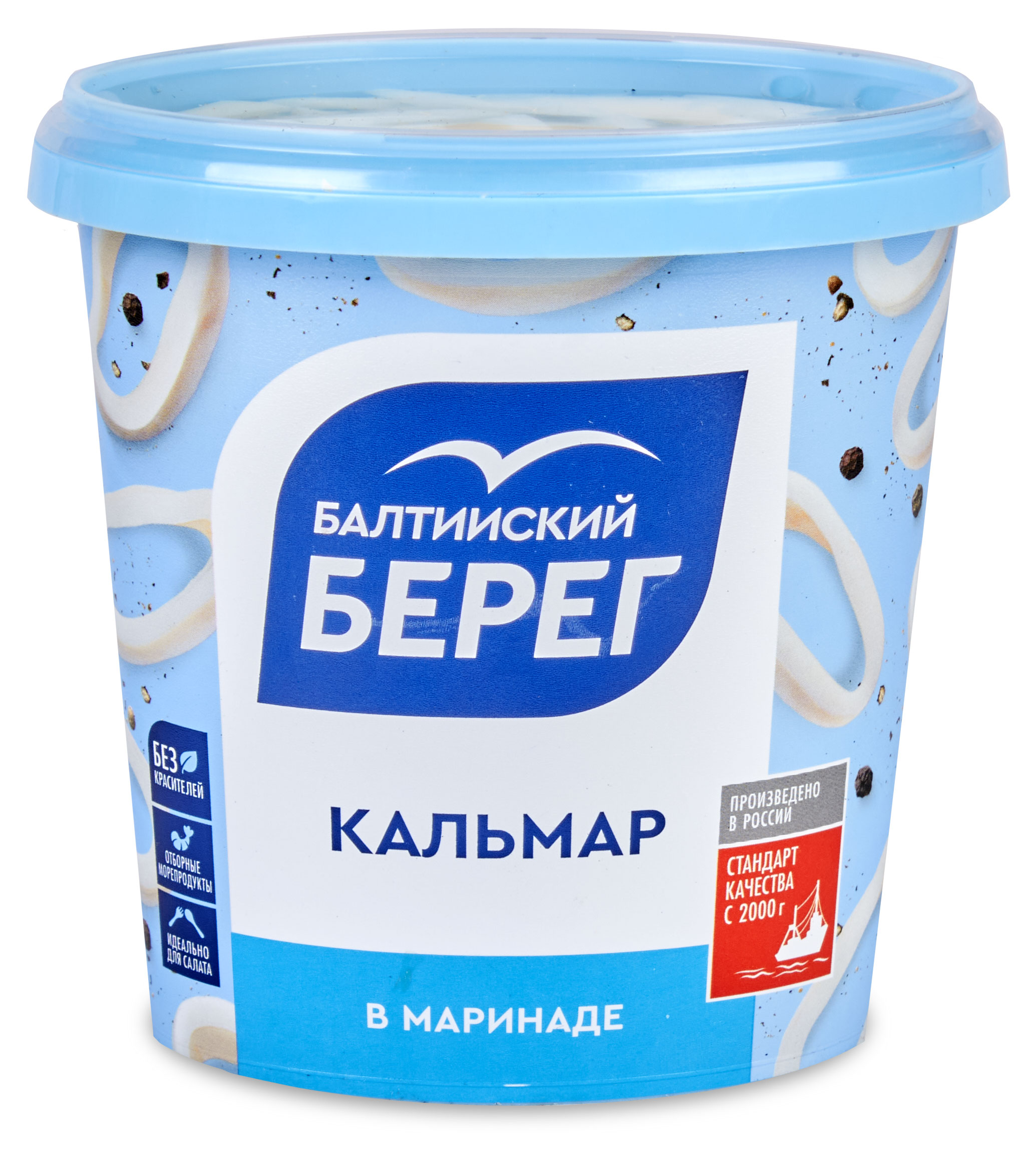 

Кальмар Балтийский Берег в маринаде 390 г