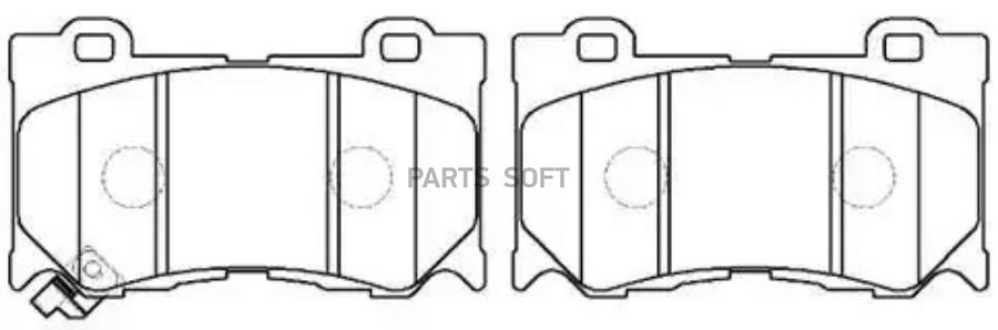 

Тормозные колодки HSB дисковые HP5248