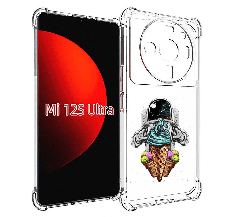 

Чехол MyPads астронавт-любит-мороженное для Xiaomi 12S Ultra, Прозрачный, Tocco