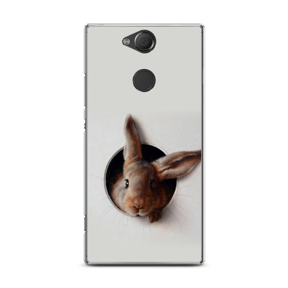 

Чехол для Sony Xperia XA2 Plus "Любопытный кролик", Серый;коричневый, 53550-1