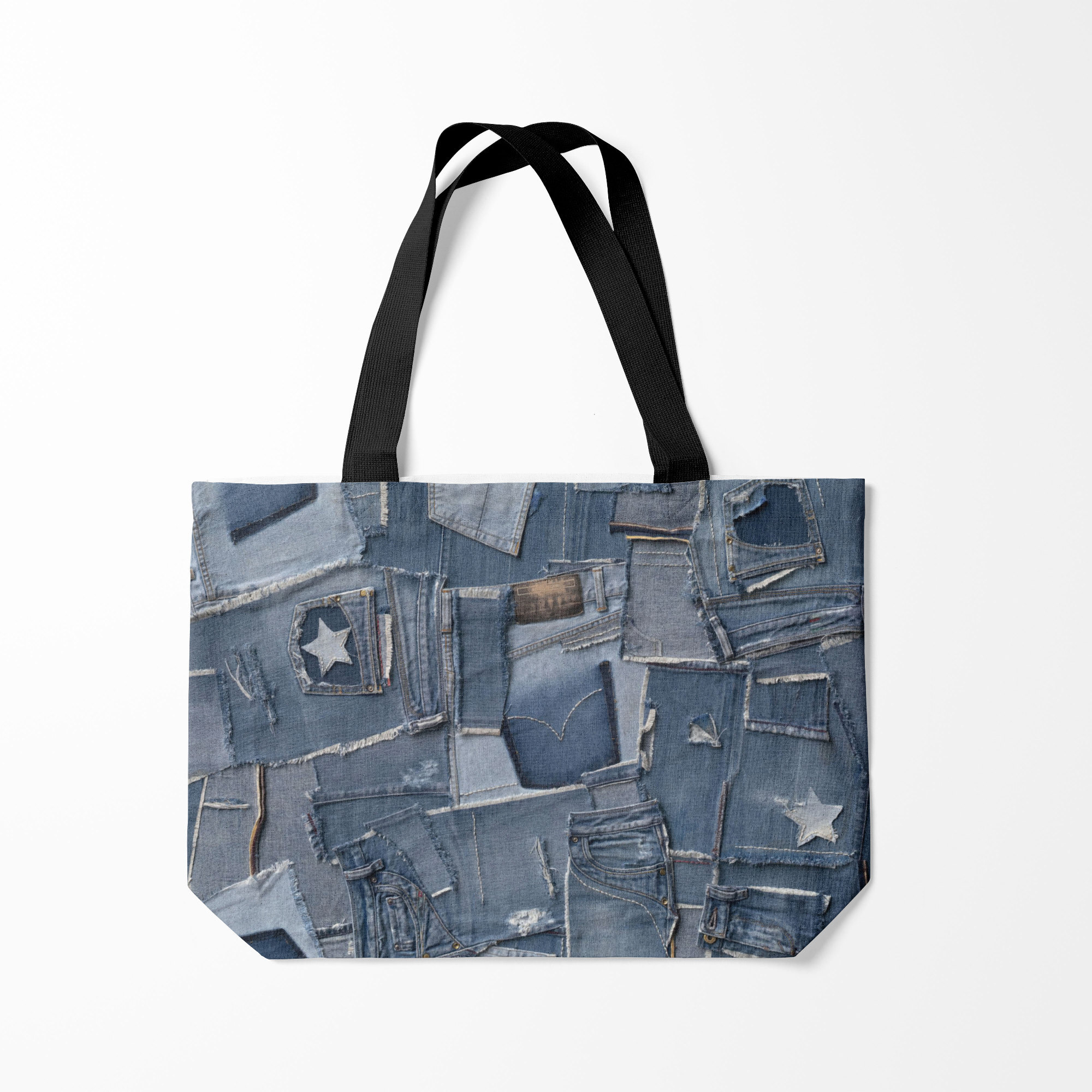 

Сумка шoппер унисекс Burnettie Jeans life, синий, Jeans life