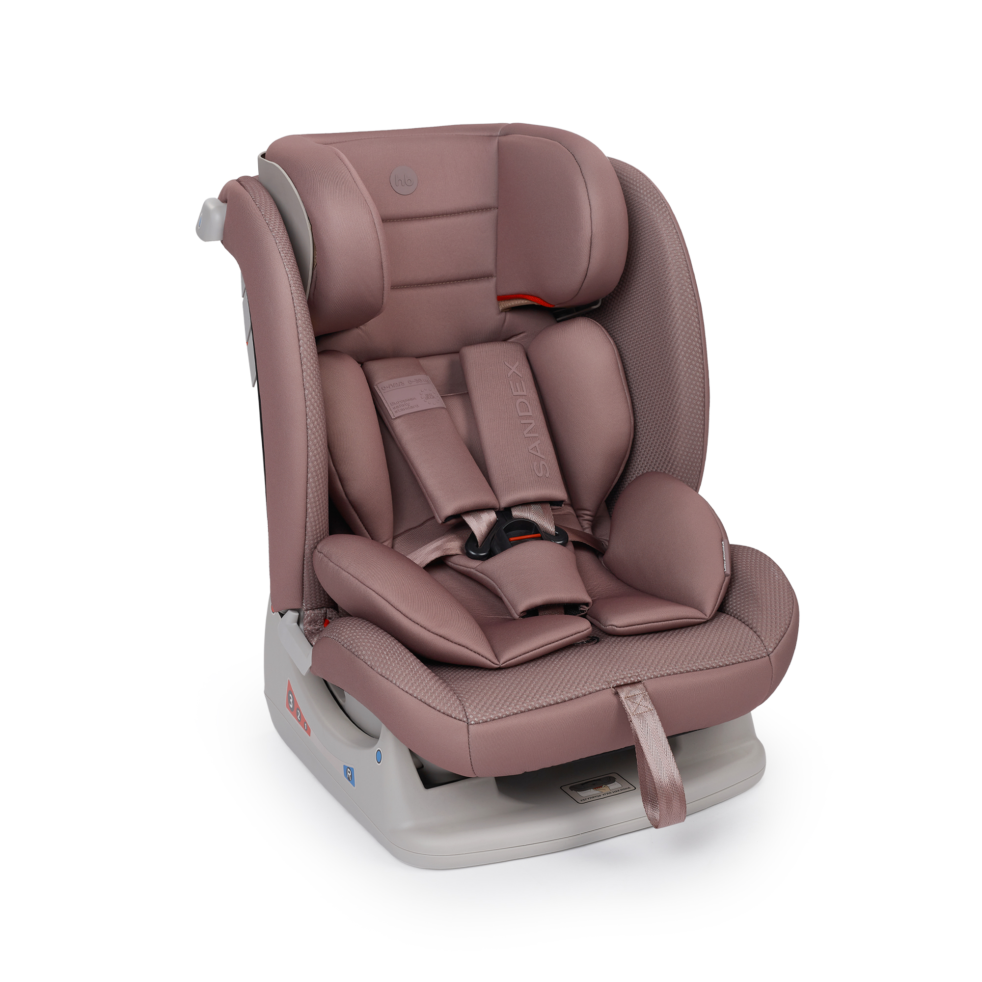 

Автокресло Happy Baby Sandex цв.розовый тауп гр.0/1/2/3 (desert pink), Бордовый, Sandex