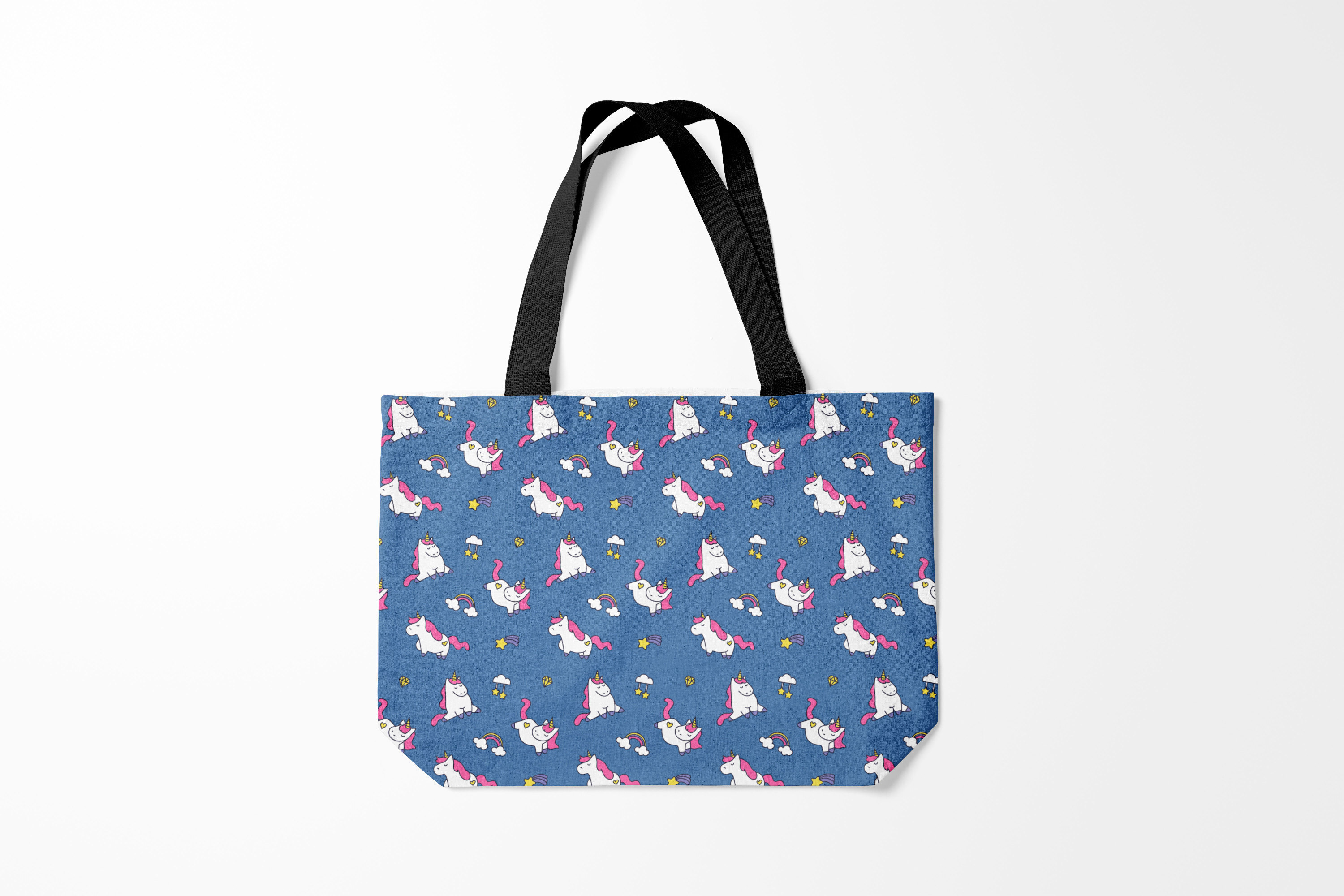 

Сумка шoппер унисекс Burnettie Мифические существа Сон единорога, синий, Мифические существа Сон единорога