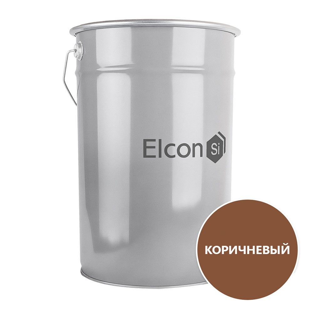 Грунт-эмаль по ржавчине 3в1 Elcon коричневая RAL 8017 матовая 25 кг