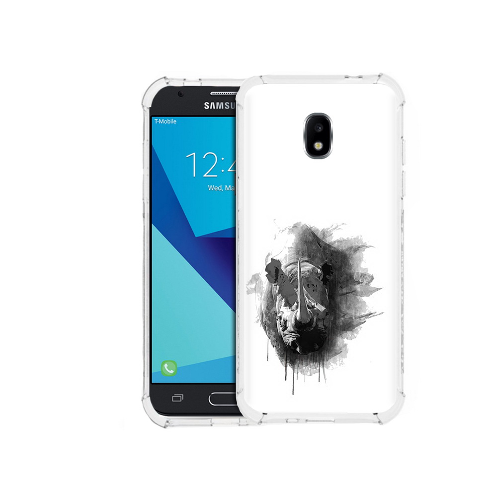 

Чехол MyPads Tocco для Samsung Galaxy J7 Pro носорог (PT128255.589.523), Прозрачный, Tocco