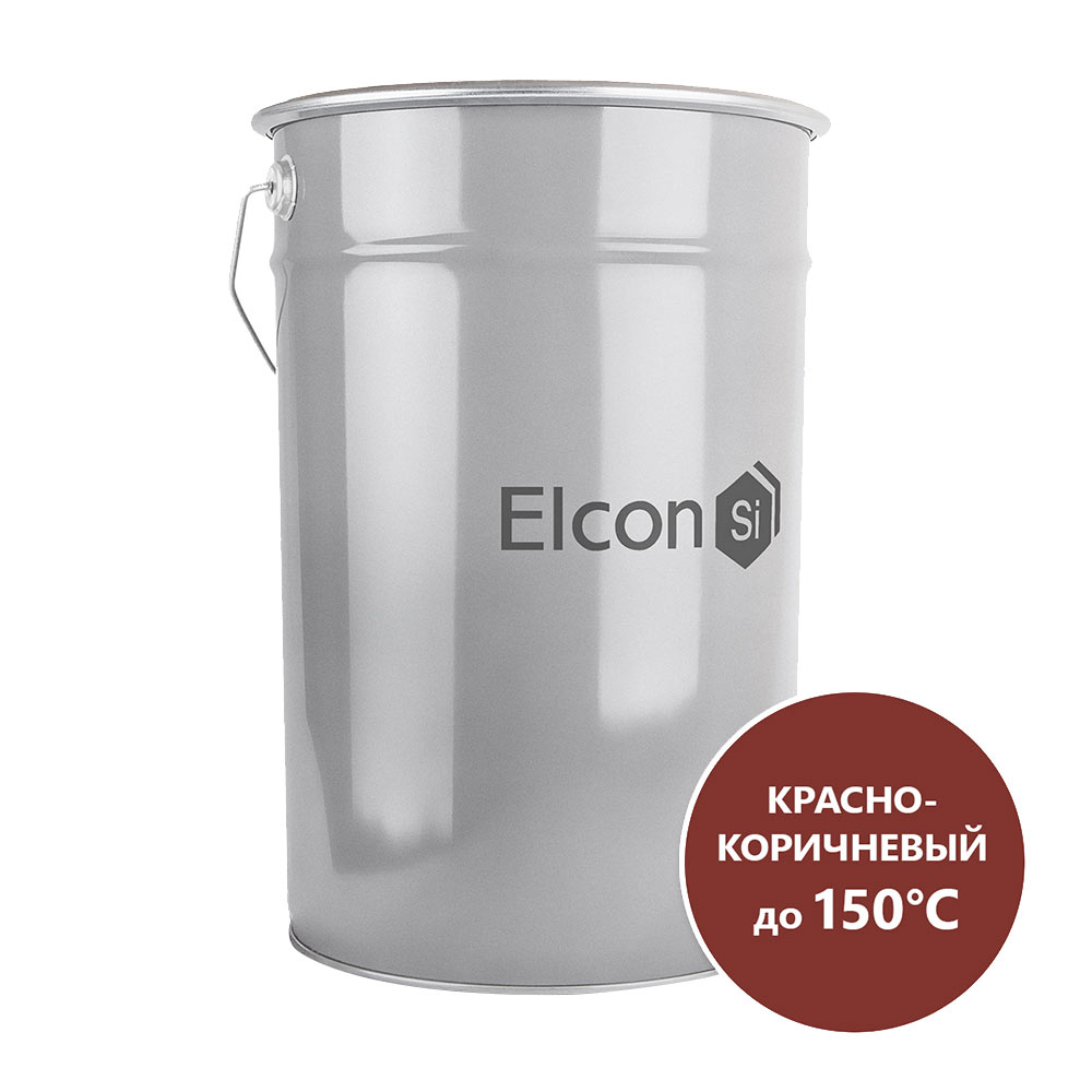 

Эмаль антикоррозионная Elcon ОС-12-03 красно-коричневая матовая 25 кг, Красный