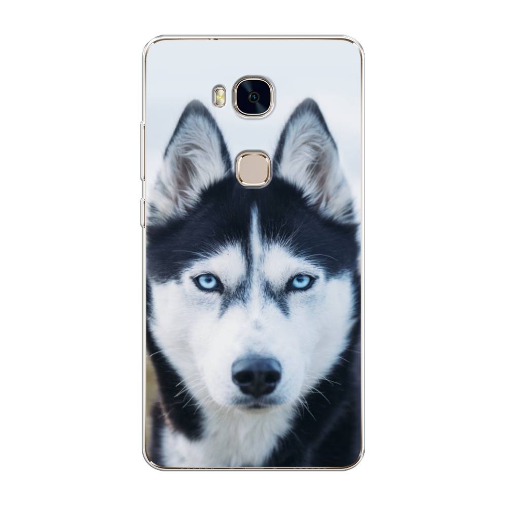 

Чехол для Honor 5X "Хаски 2", Синий;белый, 60550-1