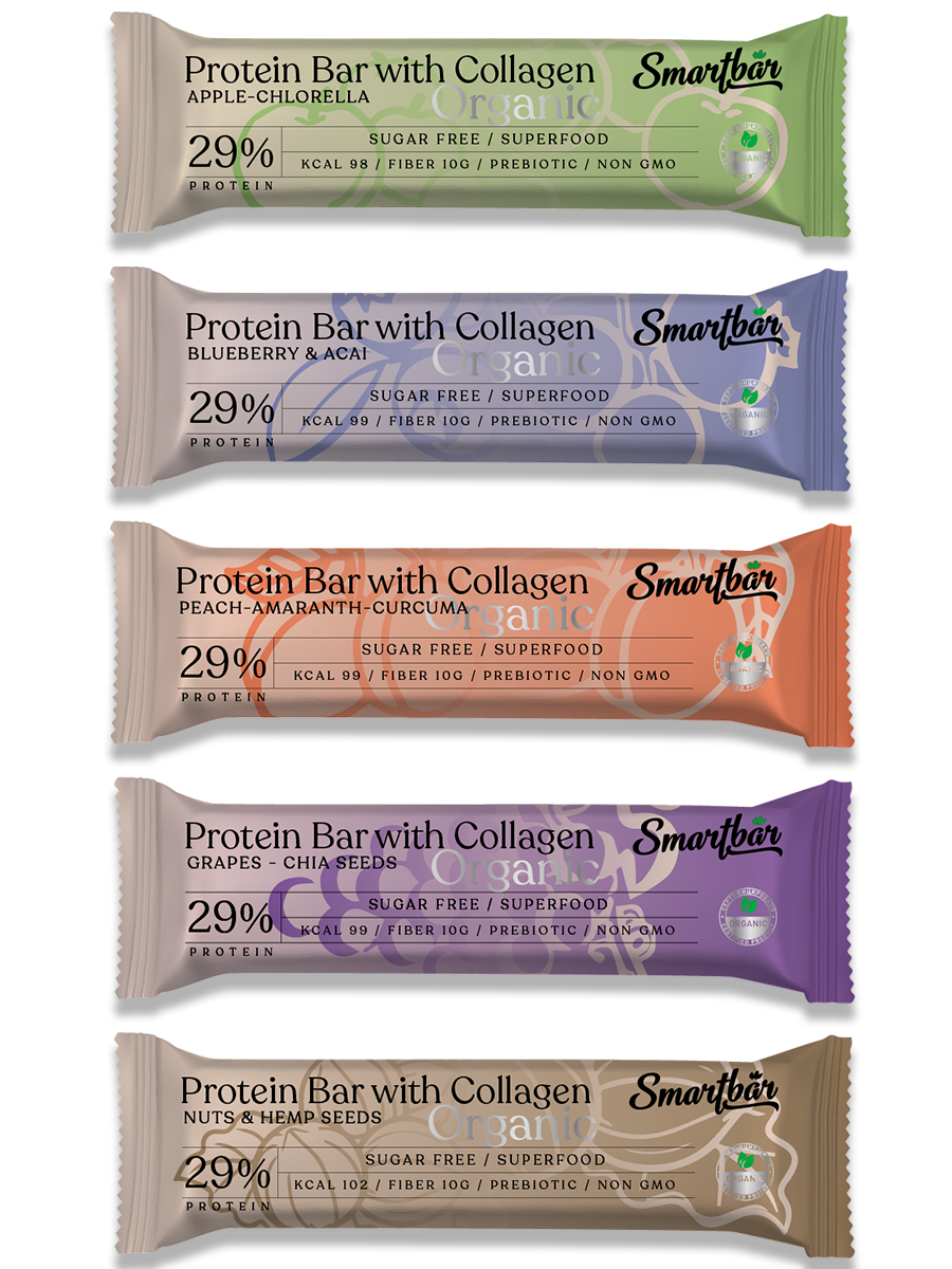 

Батончик протеиновый Smartbar Protein ORGANIC Ассорти 5 шт х 40 г, ORGANIC