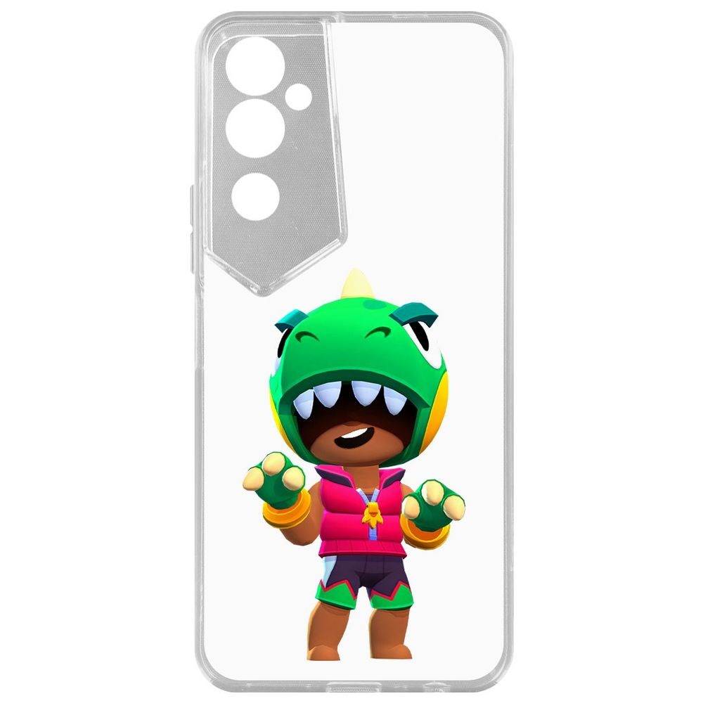 

Чехол-накладка Brawl Stars-Дино Леон для Tecno Pova Neo 2, Прозрачный