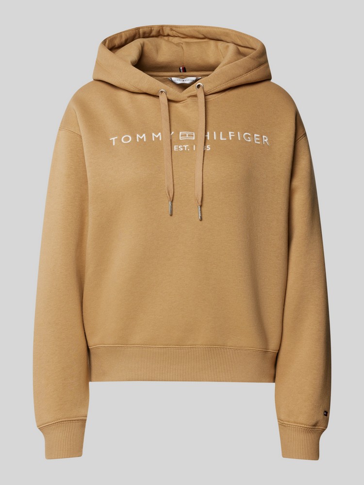 

Худи женское Tommy Hilfiger WW0WW43598 бежевое XL, Бежевый, WW0WW43598