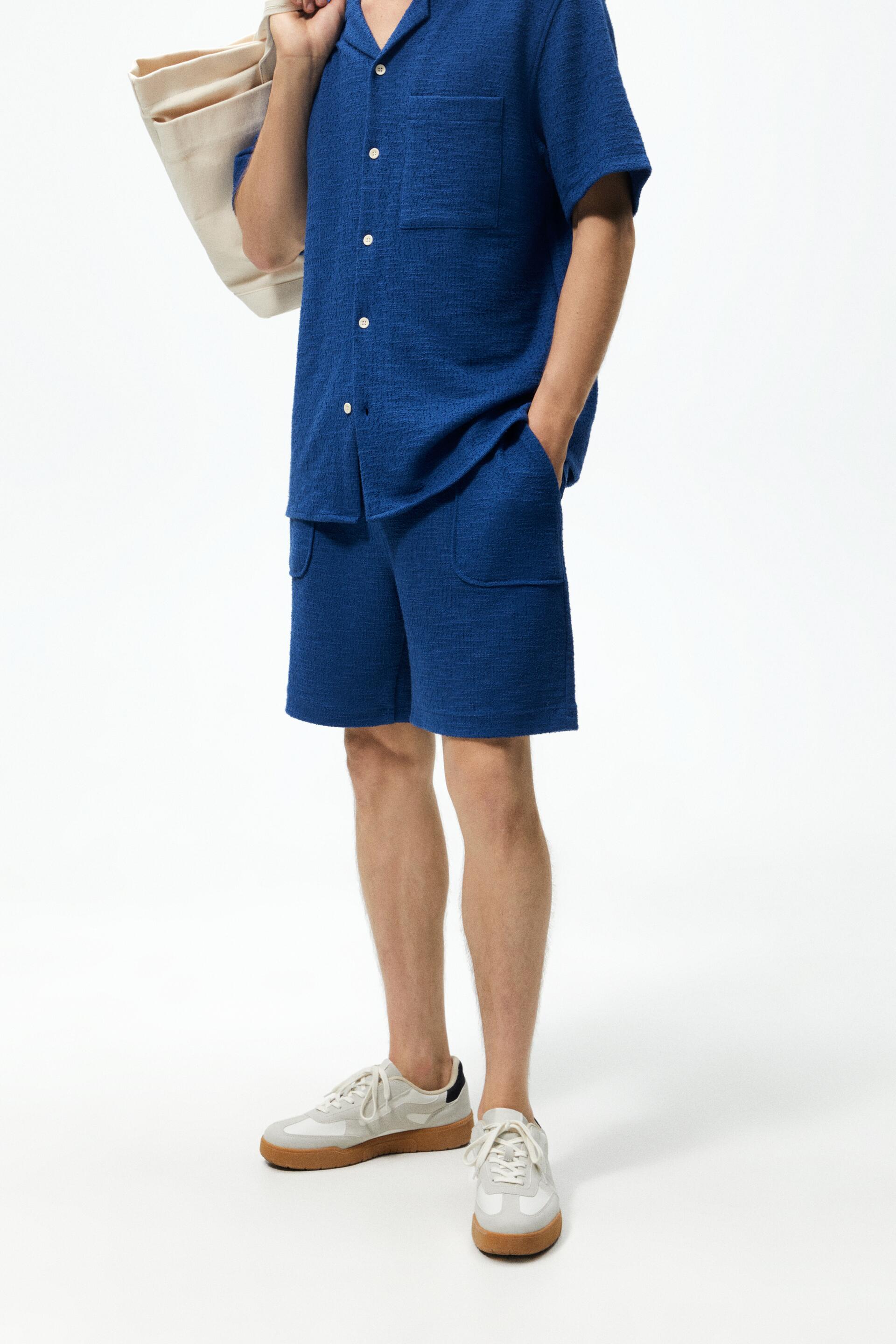 

Шорты мужские ZARA 00706308 синие L, 00706308