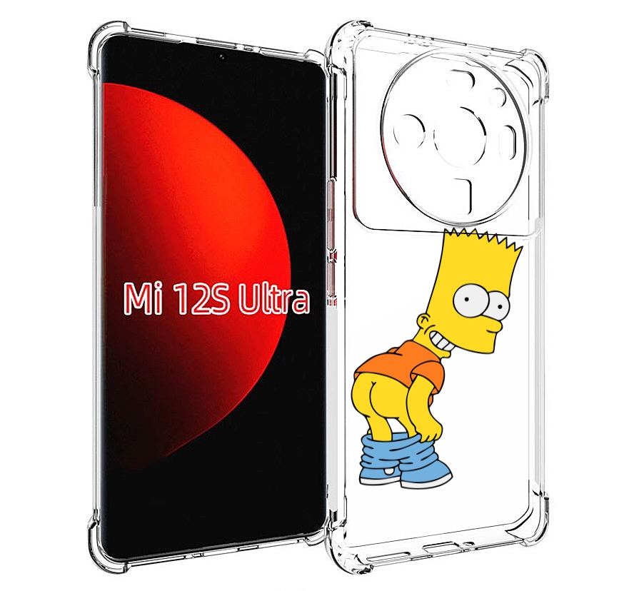 

Чехол MyPads барт-симпсон-довольный для Xiaomi 12S Ultra, Прозрачный, Tocco