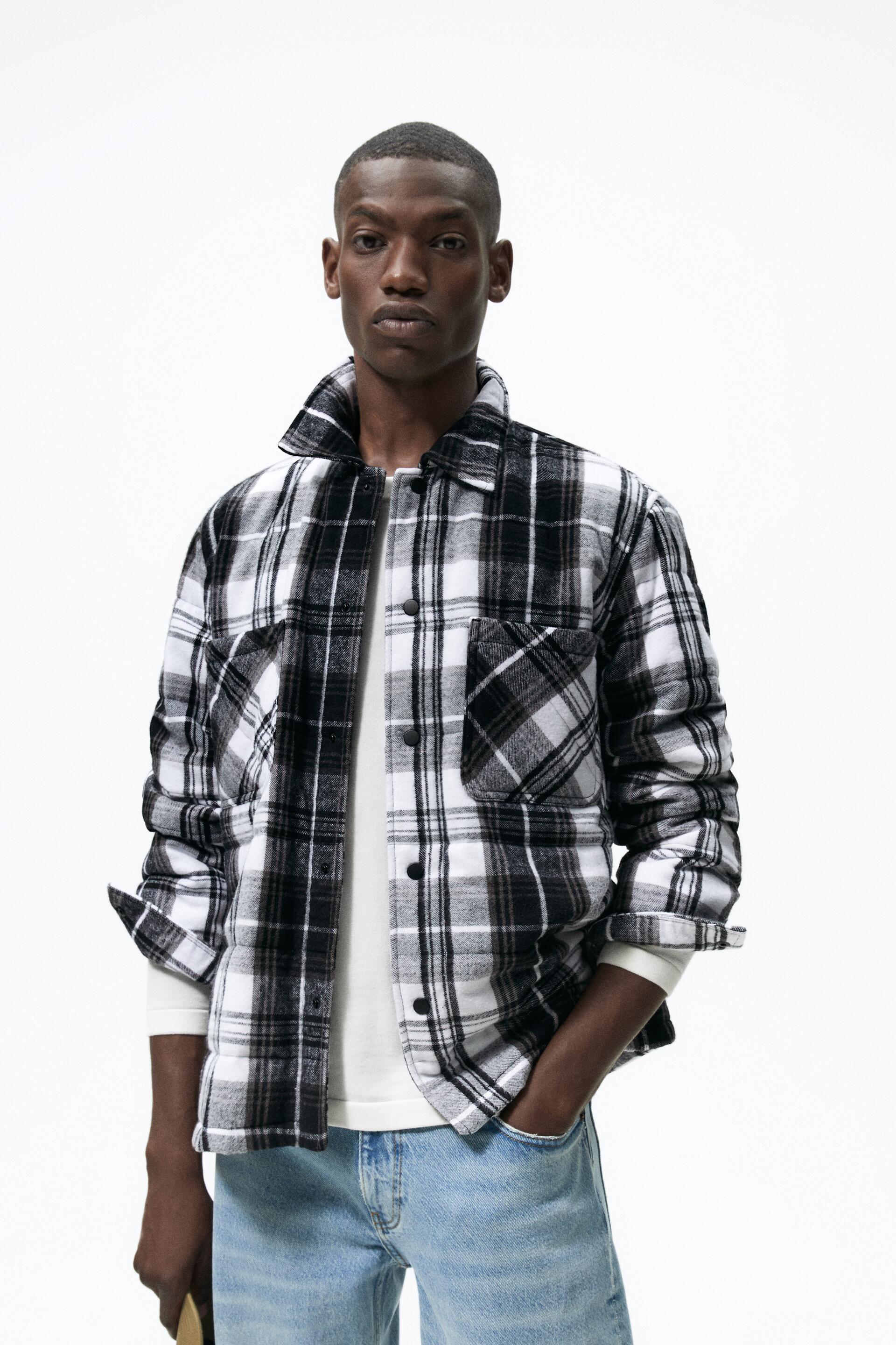 

Рубашка мужская ZARA 00706326 черная XL, 00706326